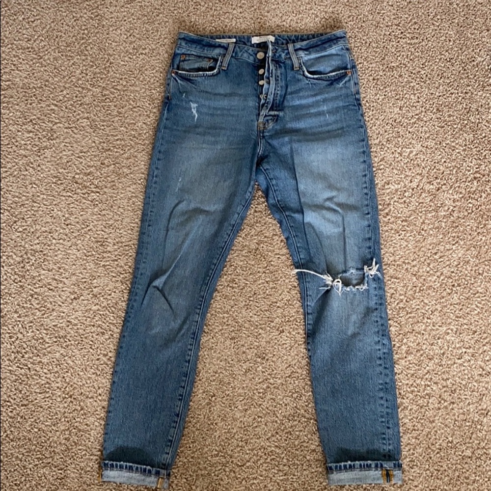 Denim jeans, skinny high rise